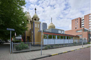 Radha Krishna Mandir<br />Saaftingestraat 310 Huidig exterieur