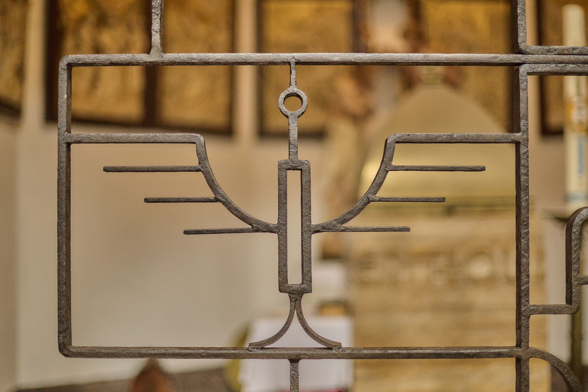 Detail hek doopkapel